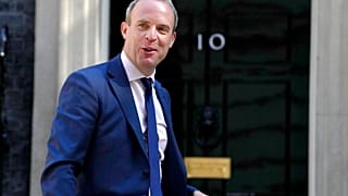 Justizminister Dominic Raab vor Downing Street 10 Anfang des Monats