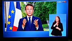 Der Präsident bei seiner Fernsehansprache