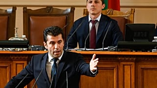 Ministerpräsident Kiril Petkow im Parlament in Sofia.