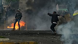 Des manifestants dans les rues de Quito (Equateur), le 22 juin 2022