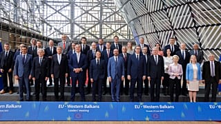 Les dirigeants des 27 réunis à Bruxelles à occasion d'un sommet européen, le 23 juin 2022