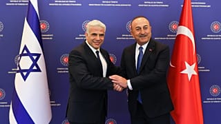 Dışişleri Bakanı Mevlüt Çavuşoğlu, İsrailli mevkidaşı Yair Lapid'i Ankara'da ağırladı
