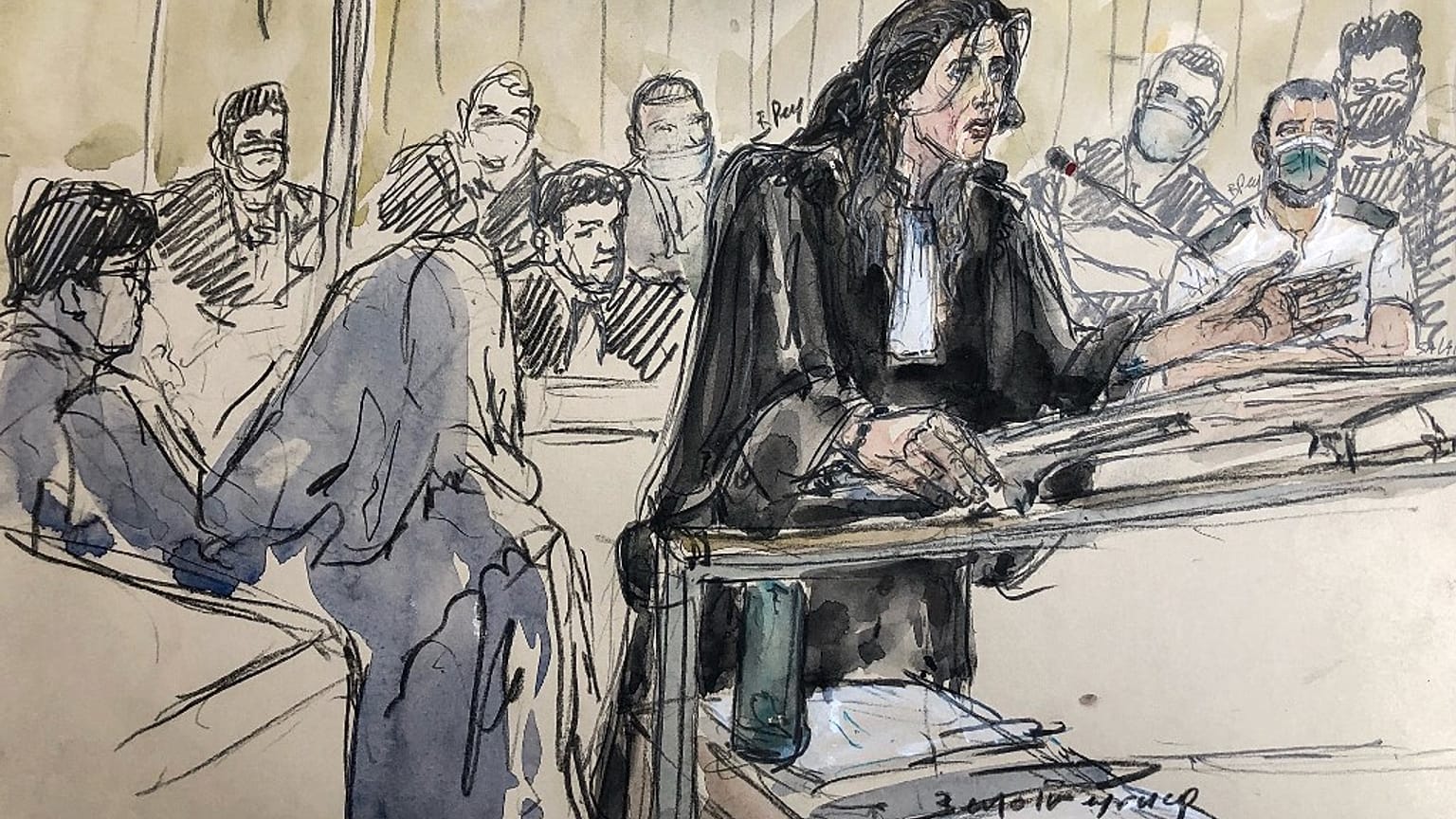 Me Olivia Ronen, avocate de Salah Abdeslam, plaide le 24 juin 2022 devant la cour d’assises spéciale au procès des attentats du 13 novembre 2015.