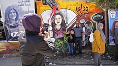 Der Ort, an dem die Reporterin Shireen Abu Akleh erschossen wurde, Jenin im Westjordanland (18. Mai 2022)
