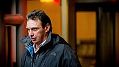Dutch criminal Willem Holleeder pictured outside the courthouse of Haarlem in February 2014.