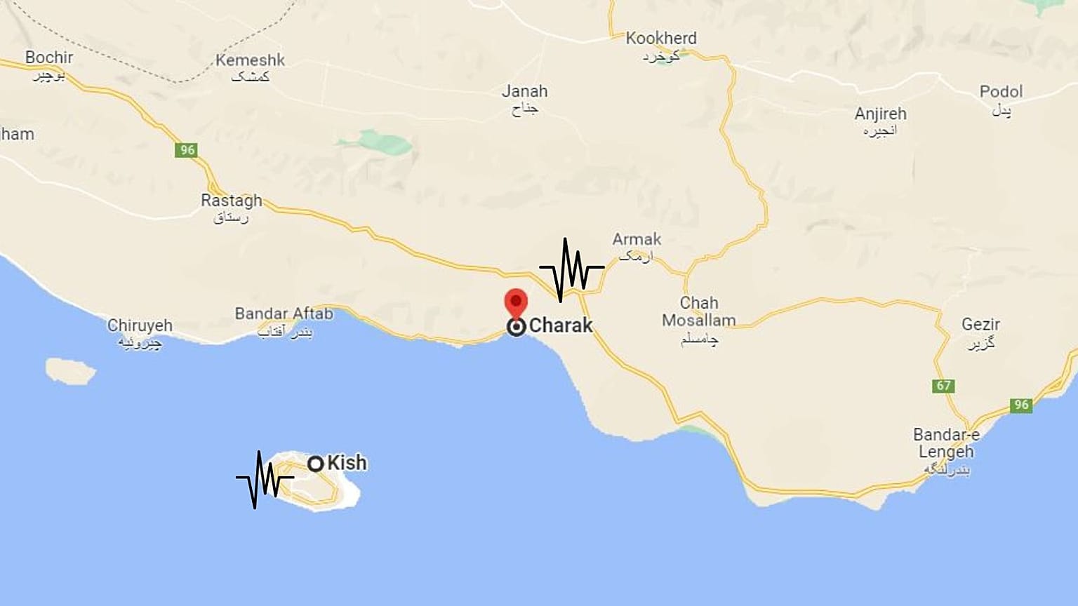 وقوع زمین لرزه در ایران