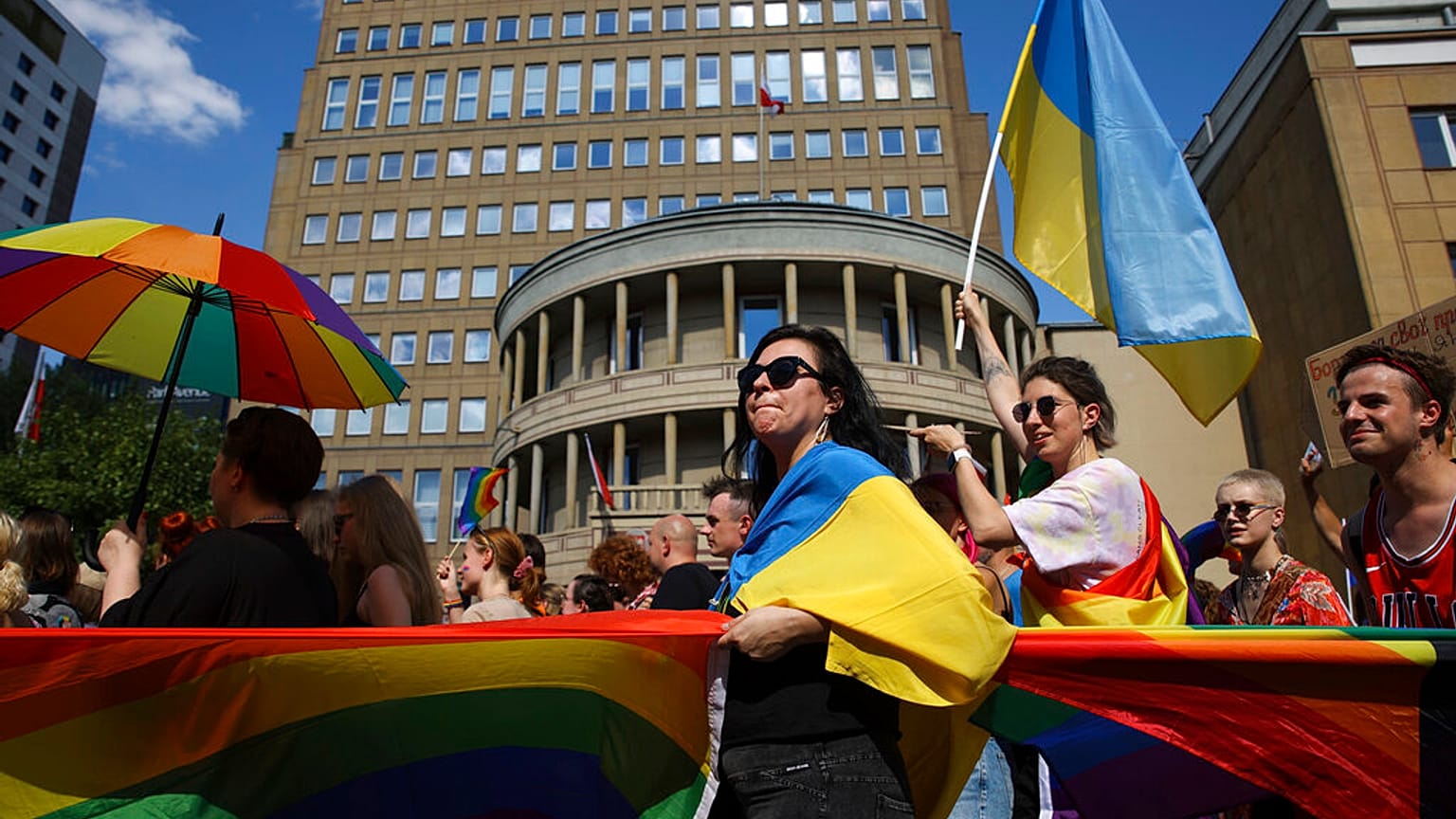 Pillanatkép a varsói Pride-felvonulásról
