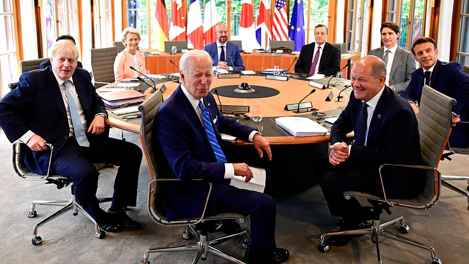 Les dirigeants du G7 lors du sommet en Bavière