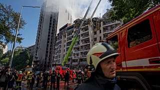 Ракетный удар по жилому дому в Киеве