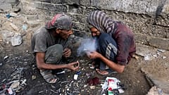 Heroinsüchtige in Pakistan 