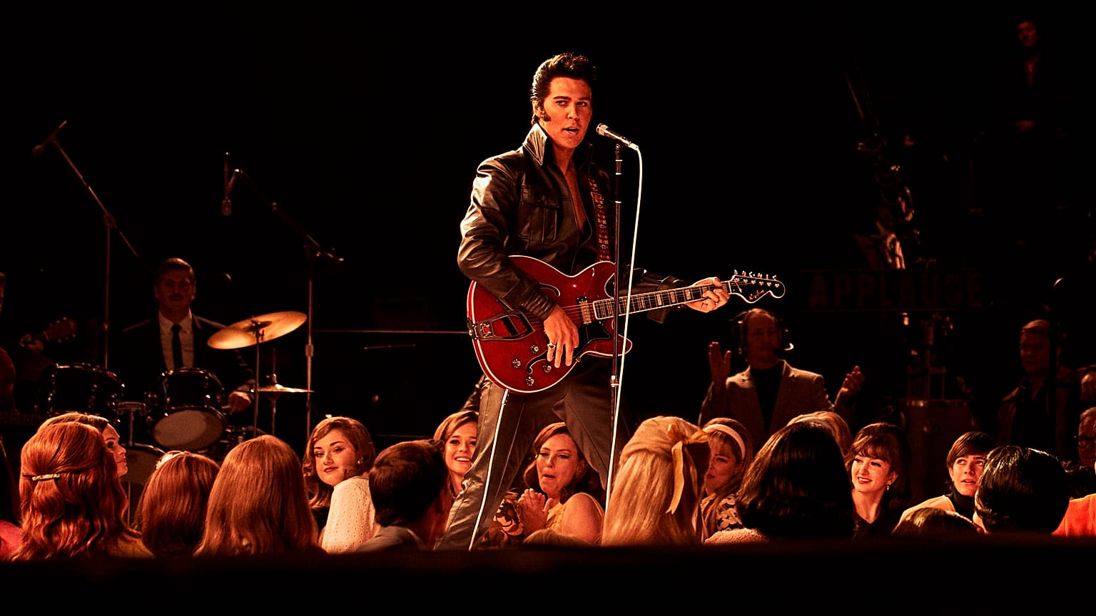 This image released by Warner Bros. Pictures shows Austin Butler in a scene from "Elvis."
