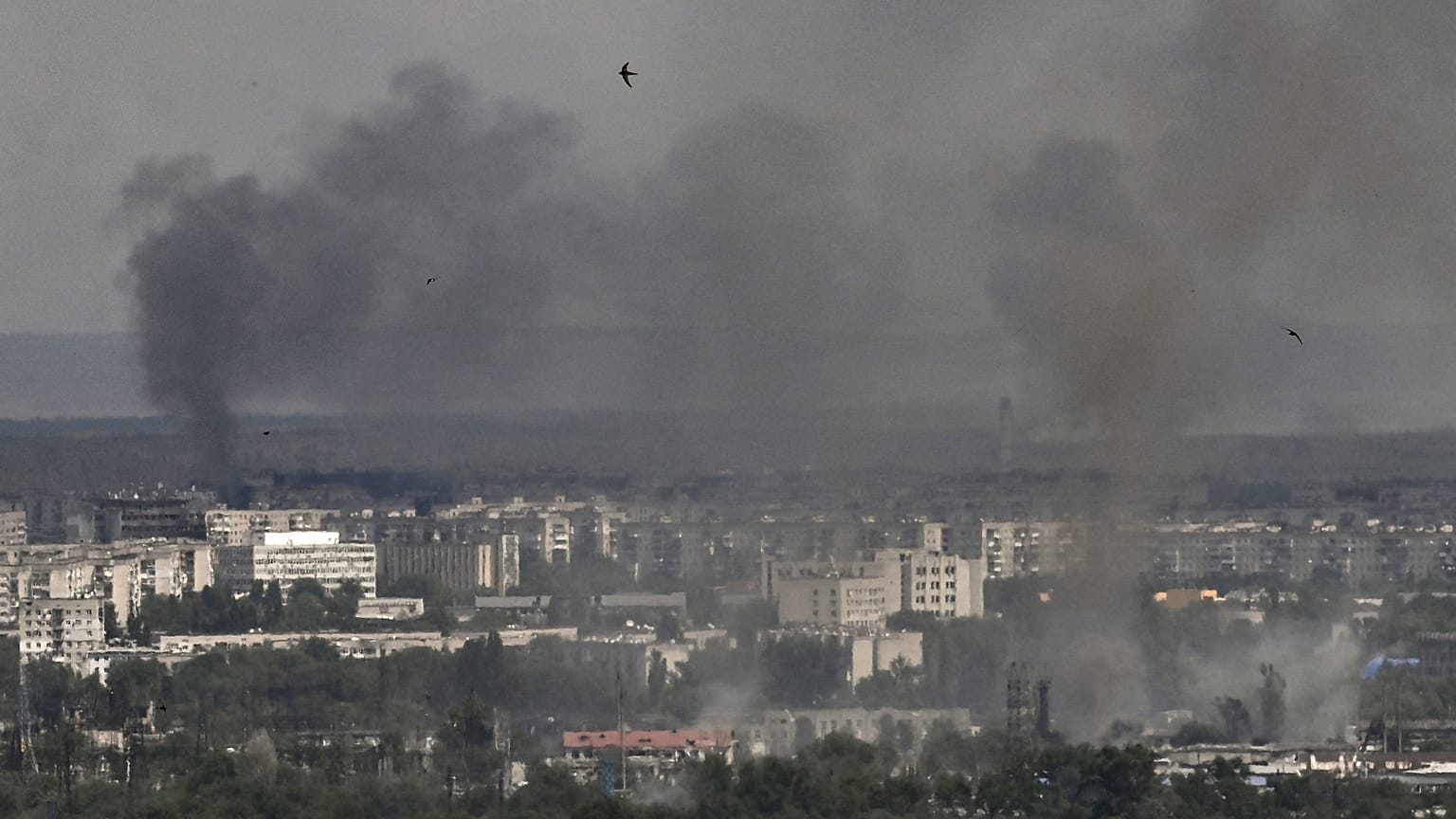 Lisiçansk'ın komşu şehri Sievierodonetsk, hafta sonu Rusya'nın eline geçti