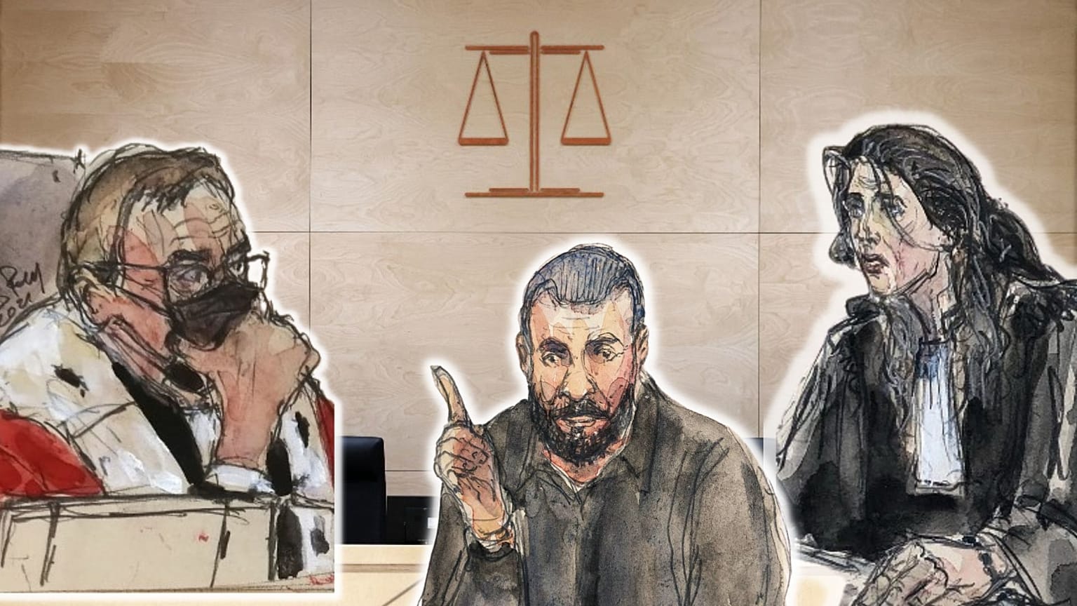 Protagonistes du procès des attentats du 13-Novembre à Paris - Archives