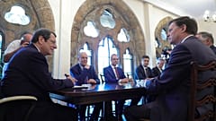 Ο Πρόεδρος της Δημοκρατίας κ. Νίκος Αναστασιάδης δέχεται τον Ειδικό Αντιπρόσωπο του Γενικού Γραμματέα των Ηνωμένων Εθνών στην Κύπρο κ. Colin Stewart. 