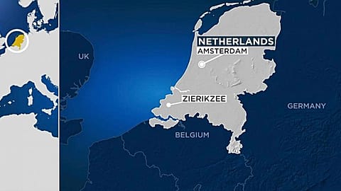 The location of the tornado in the Netherlands