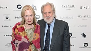 David Puttnam és felesége egy adománygyűjtő gálán Londonban, 2013-ban