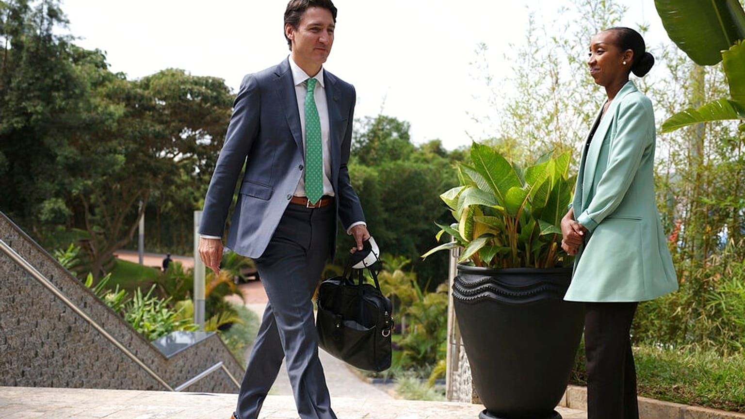 Justin Trudeau a ruandai CHOGM konferencián 