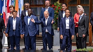 Los líderes del Grupo de los Siete en la cumbre que se celebra en Baviera, Alemania.