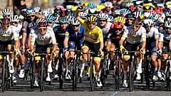 Lo sloveno Tadej Pogacar maglia gialla, 18 luglio 2021