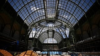 Les travaux du Grand Palais sous la nef