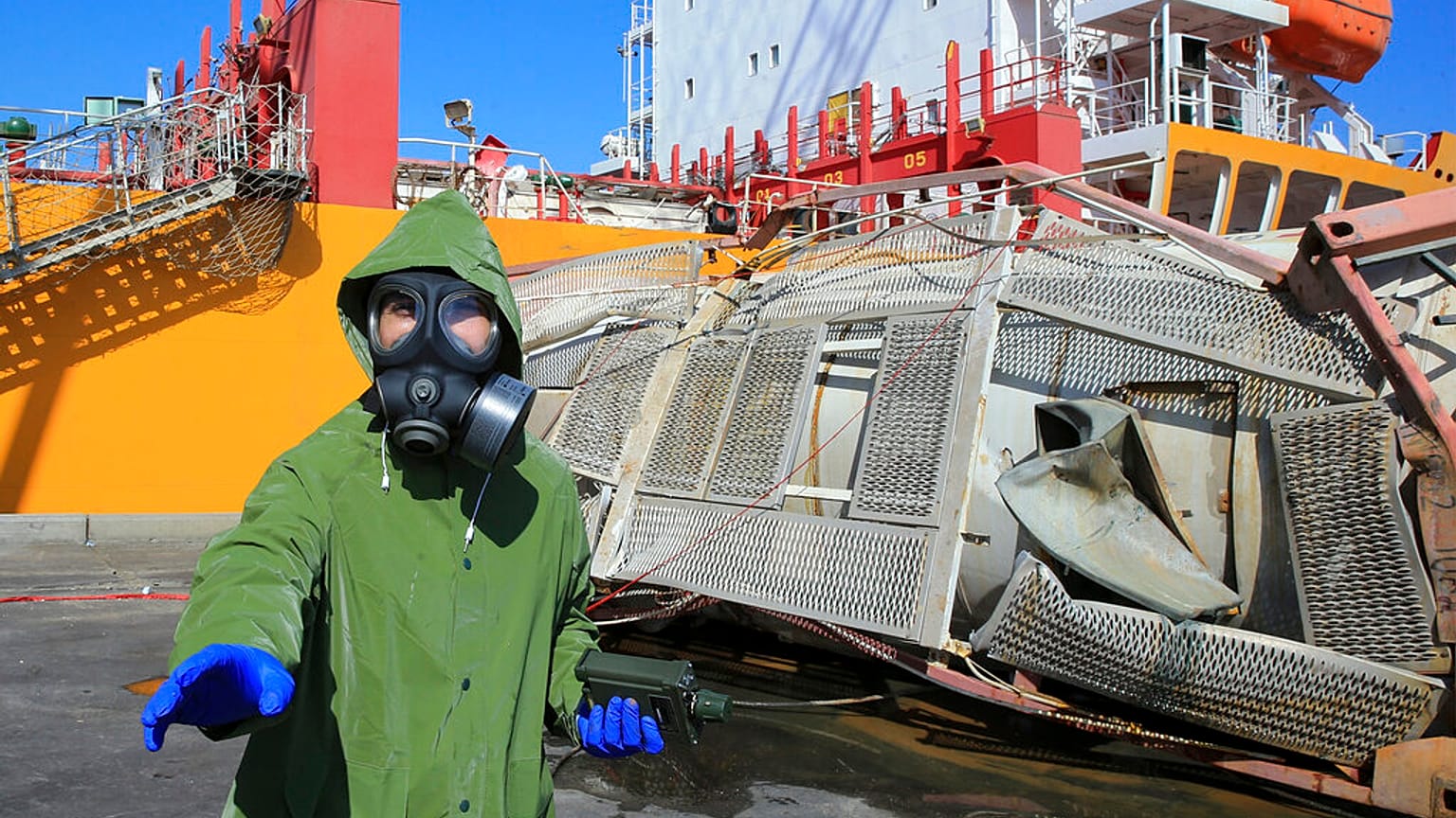 Operação de investigação no porto de Aqaba, na Jordânia