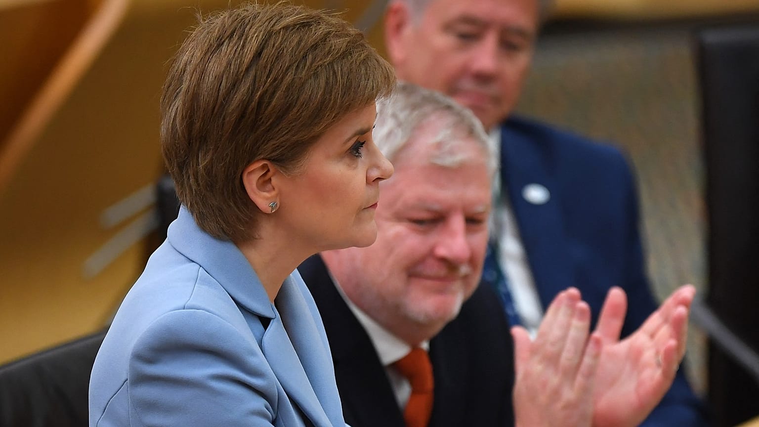 La Première ministre écossaise Nicola Sturgeon, lors d'une session du Parlement écossais, à Edinbourg, le 28 juin 2022