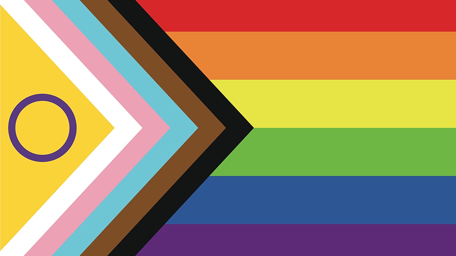The Intersex-inclusive Progress Pride flag by Valentino Vecchietti