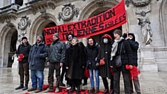Manifestation contre l'extradition de membres des Brigades rouges, le 1er avril 2022, Paris