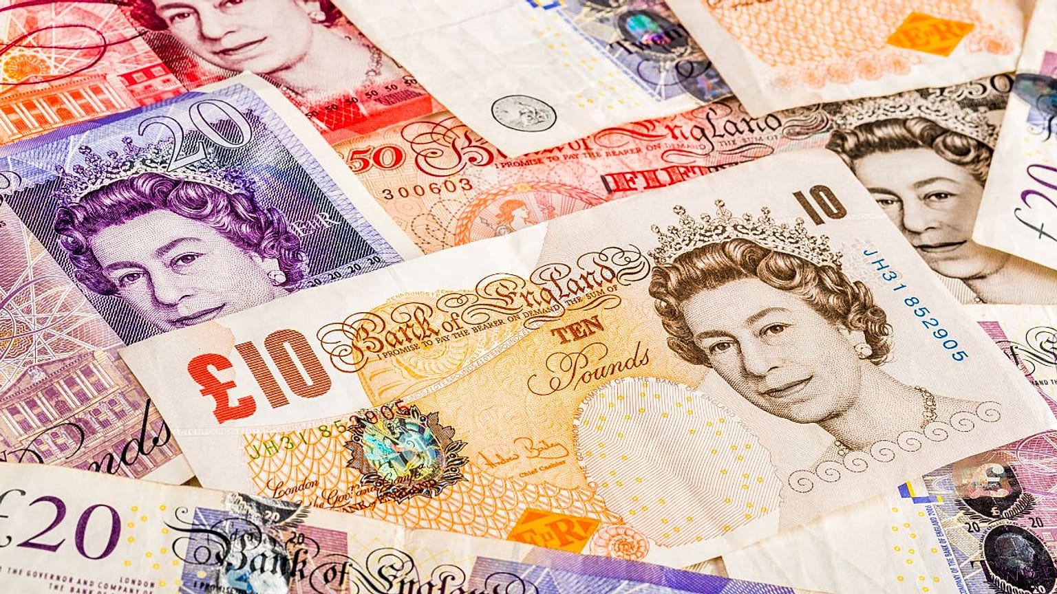Various pound notes
