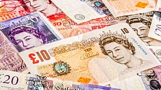 Various pound notes