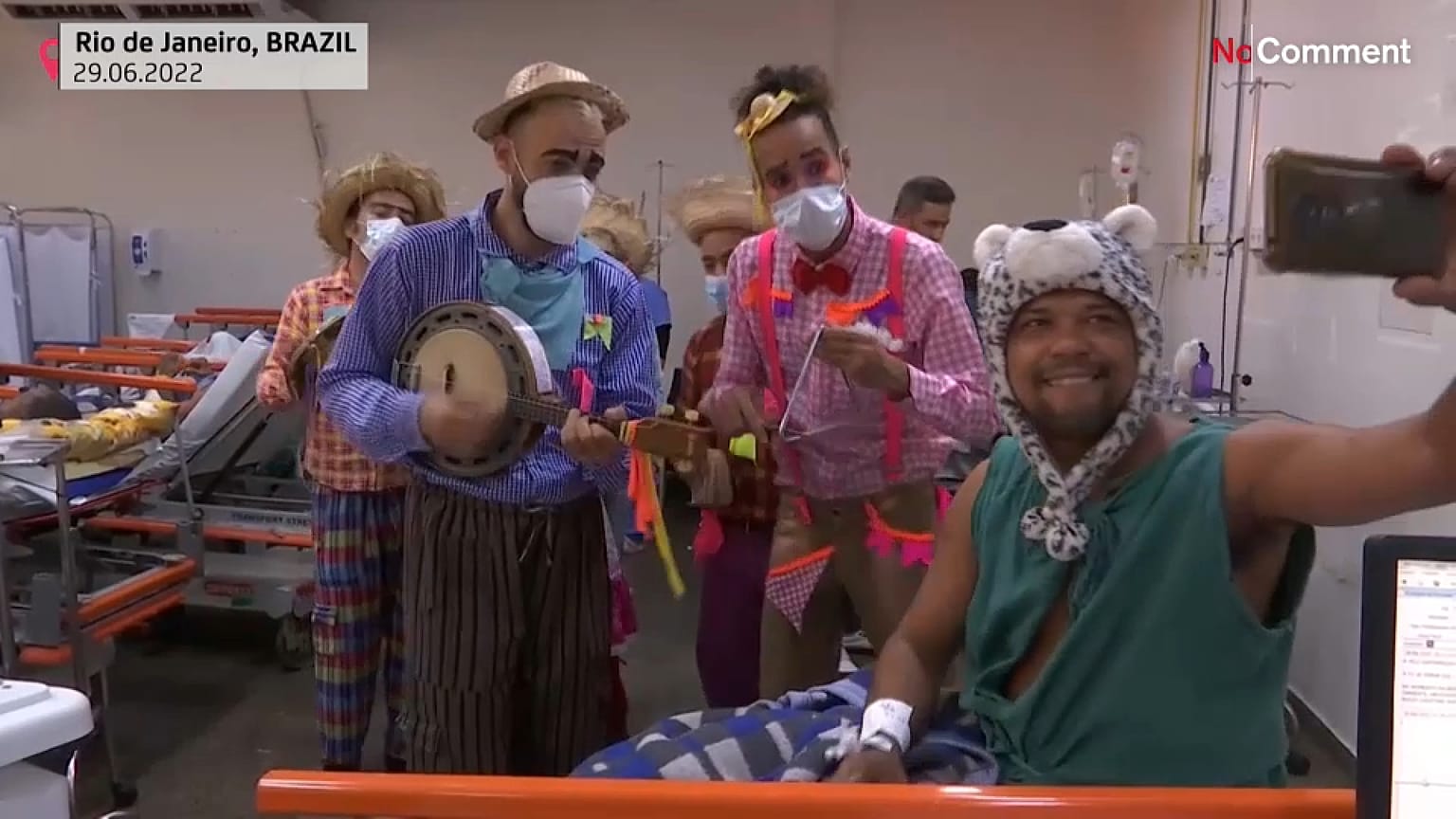 El grupo de payasos "Doctores de la Alegría".