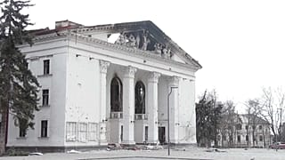 Theater der ukrainischen Hafenstadt Mariupol