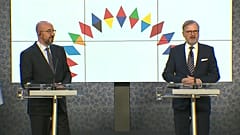 Charles Michel und Petr Fiala