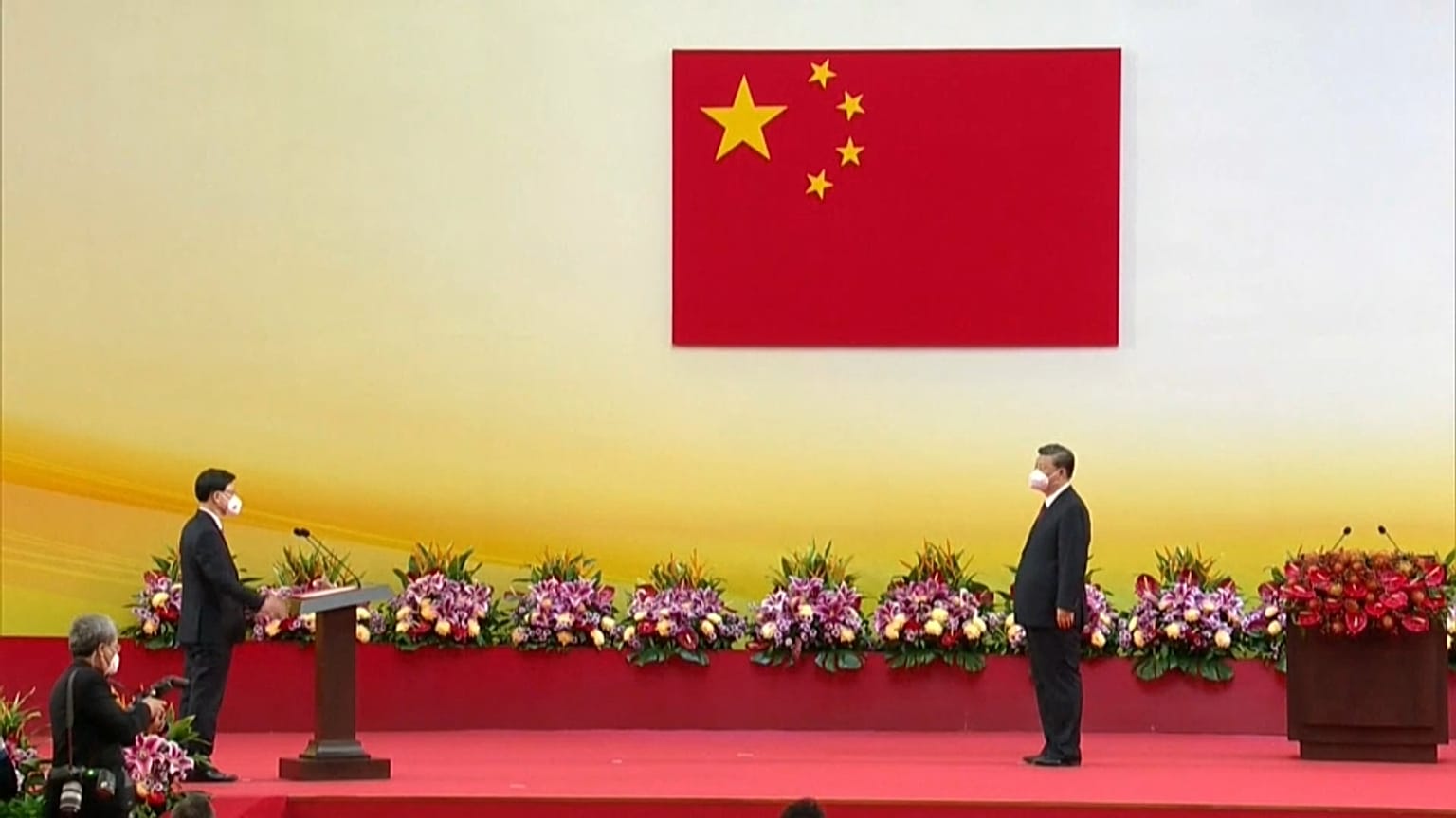 Xi Jinping asiste a la toma de posesión de John Lee en Hong Kong, China 1/6/2022