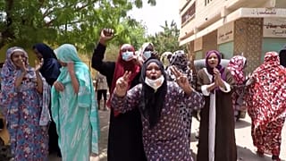 Sudanese protesters take part in mass rallies in the capital Khartoum