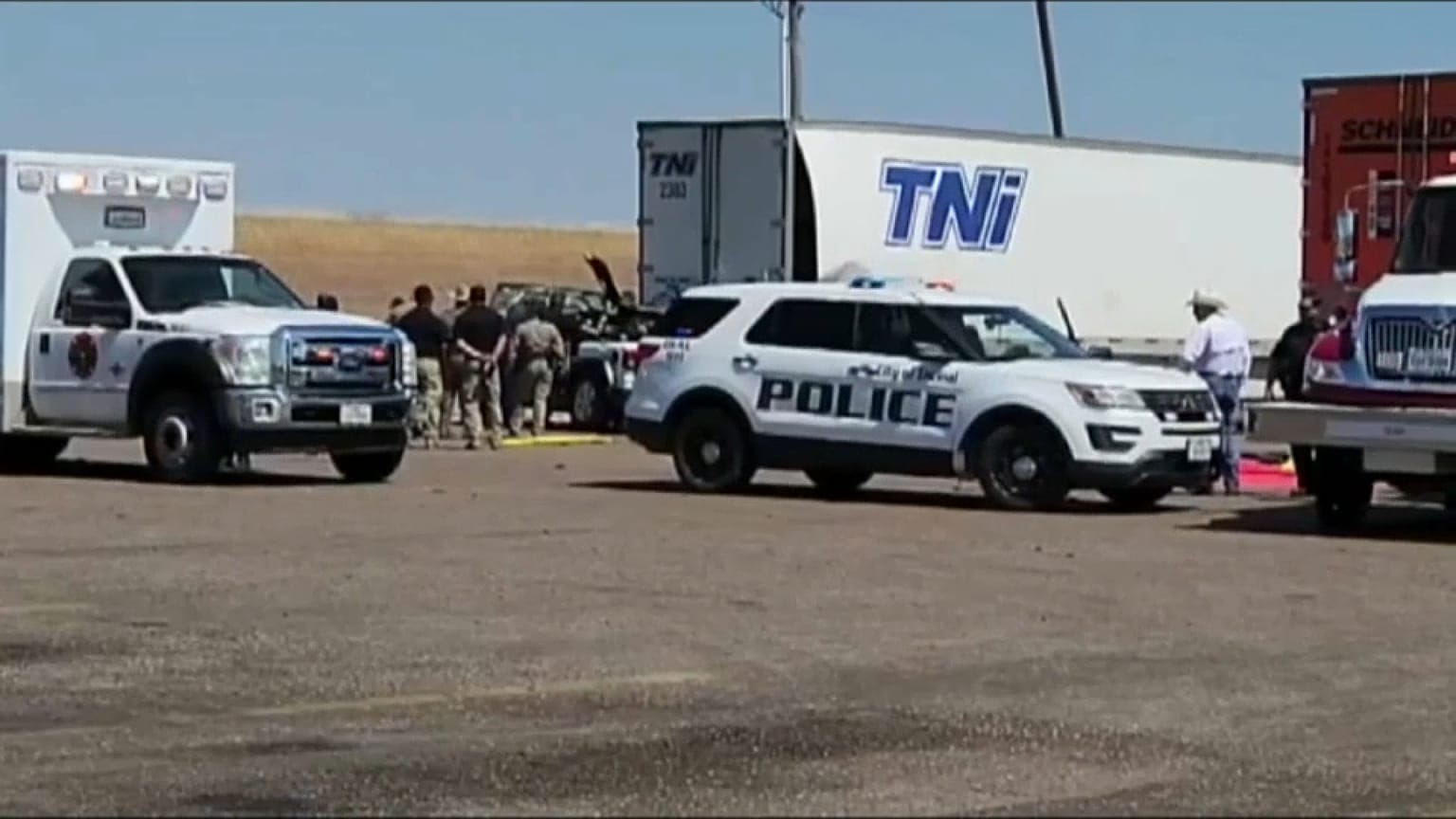 Lugar del trágico accidente en el estado de Texas