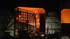 Teile des Gebäudes wurden durch Feuer beschädigt