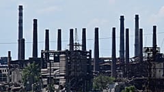 Ruínas da fábrica de aço da Azovstal, Mariupol