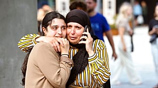 Verängstigte Menschen in Kopenhagen