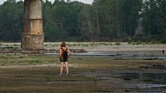 Wasser ist kaum noch sichtbar: Der ausgetrocknete Po bei Linarolo