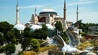 Εξωτερική άποψη της Αγίας Σοφίας στην Κωνταντινούπολη