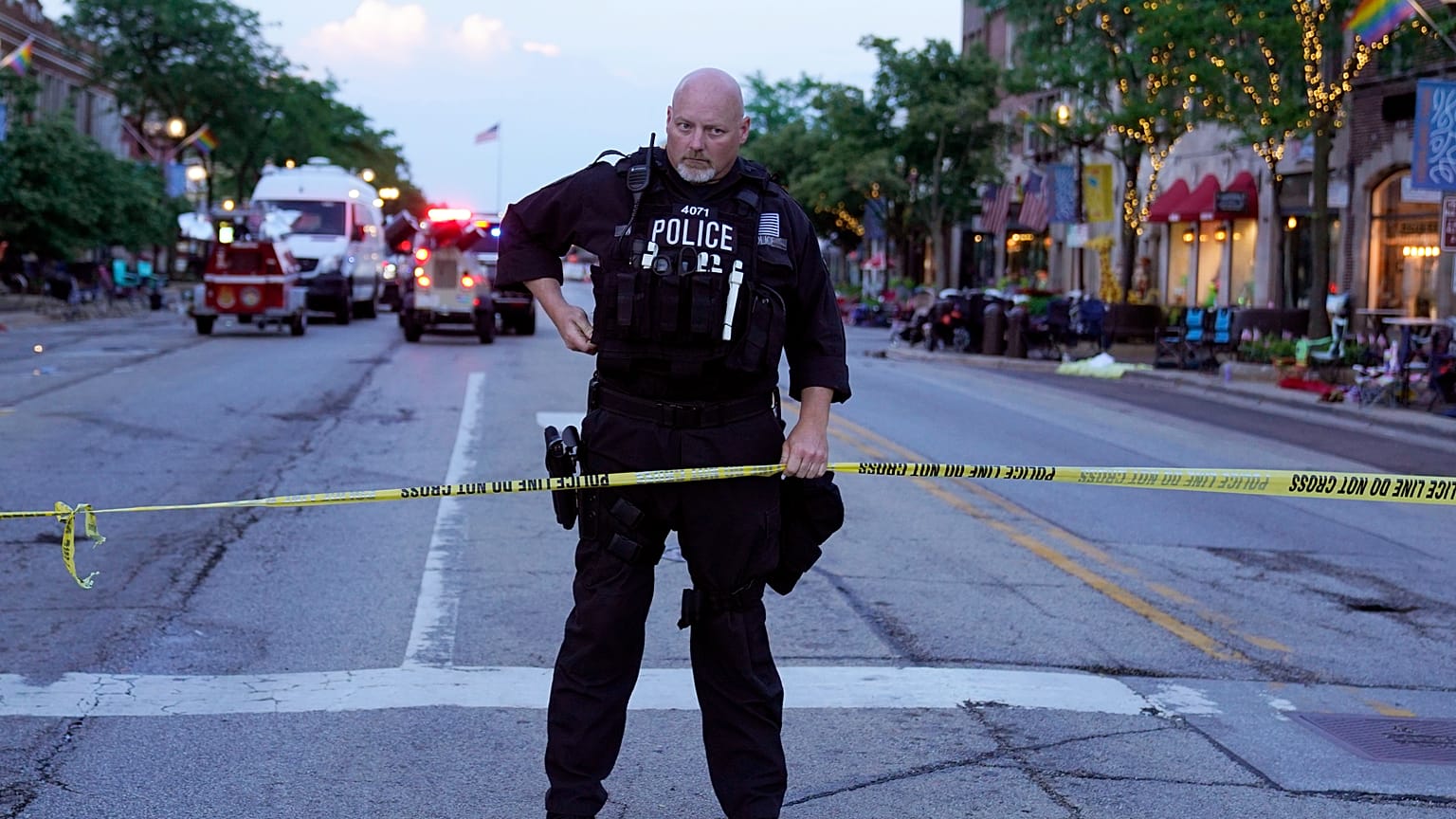 Crime scene in Chicago, USA - 4th July 2022.