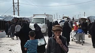 Imagen de archivo de un campamento en Siria