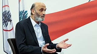 Il leader del movimento delle "Forze libanesi" Samir Geagea