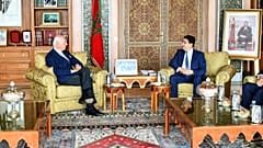 وزير الخارجية المغربي ناصر بوريطة رفقة المبعوث الأممي للصحراء الغربية  ستافان دي ميستورا.