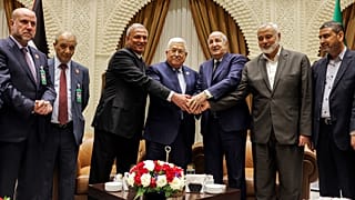 عباس وهنية وتبون، الجزائر، 5 يوليو 2022
