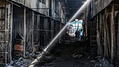 Sloviansk, dans l'est de l'Ukraine, après des bombardements russes le mardi 5 juillet 2022