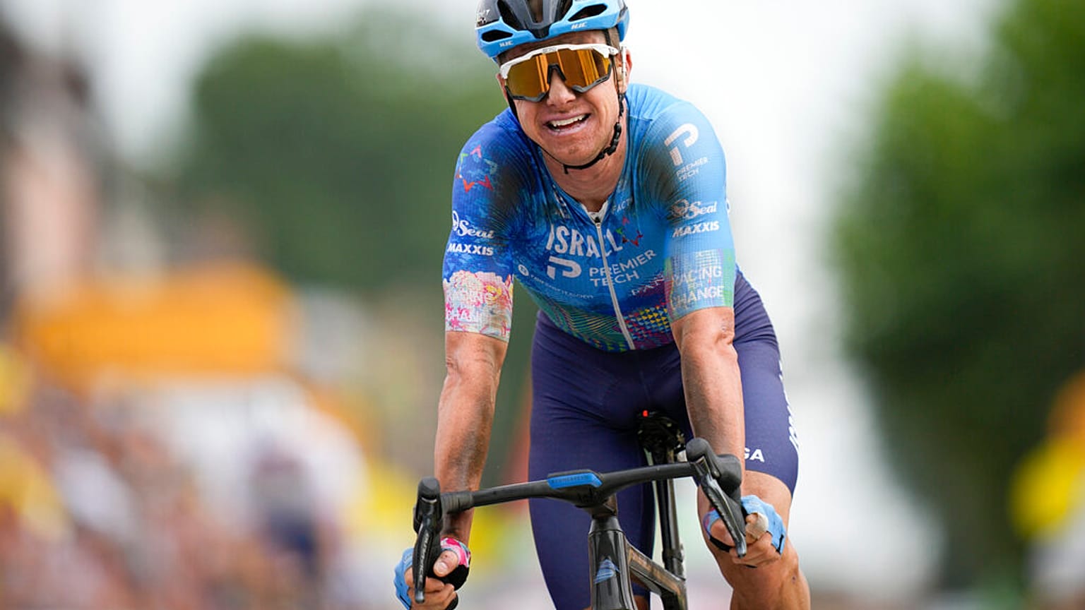 L'Australien Simon Clarke,victorieux de la 5ème étape du Tour - le 06/07/2022