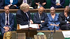 Johnson in der Fragestunde vor dem britischen Parlament 