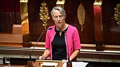 La Première ministre française Elisabeth Borne prononce son discours de politique générale à l'Assemblée nationale - Paris, le 06/07/2020